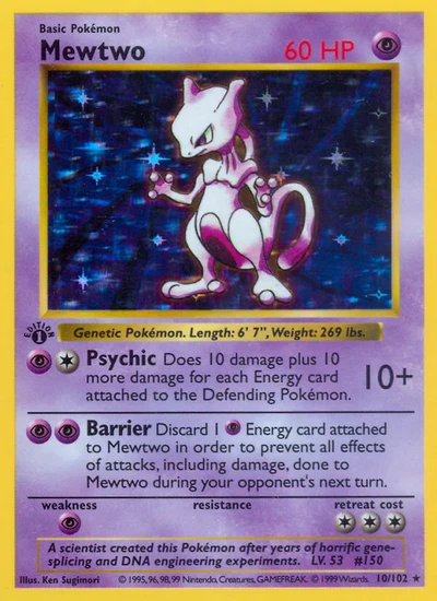 Mewtwo – Base nr 010/102 (Standard)