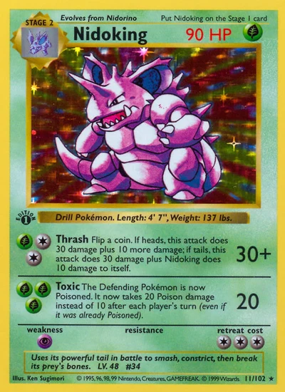 Nidoking – Base nr 011/102 (Standard)