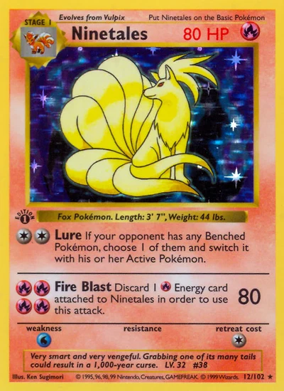 Ninetales – Base nr 012/102 (Standard)