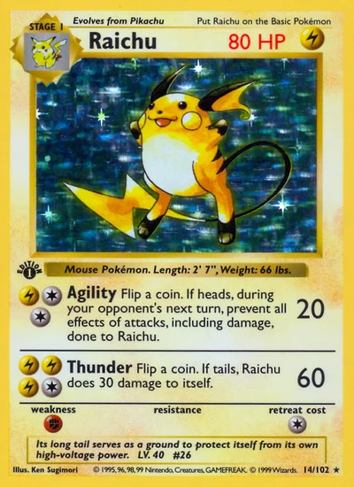 Raichu – Base nr 014/102 (Standard)
