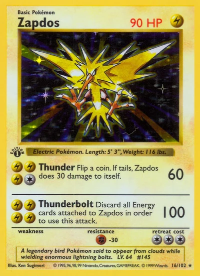 Zapdos – Base nr 016/102 (Standard)