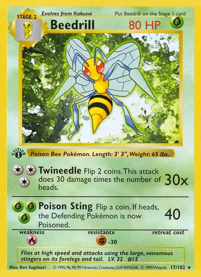 Beedrill – Base nr 017/102 (Standard)