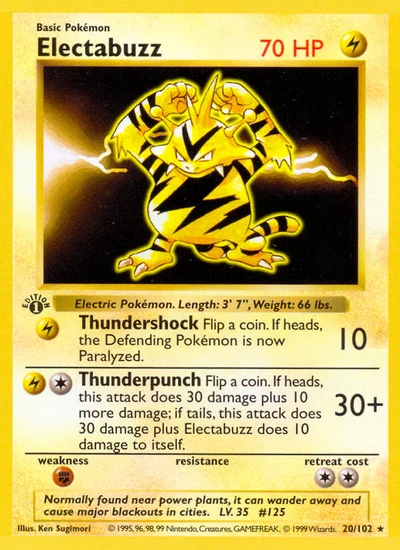 Electabuzz – Base nr 020/102 (Standard)