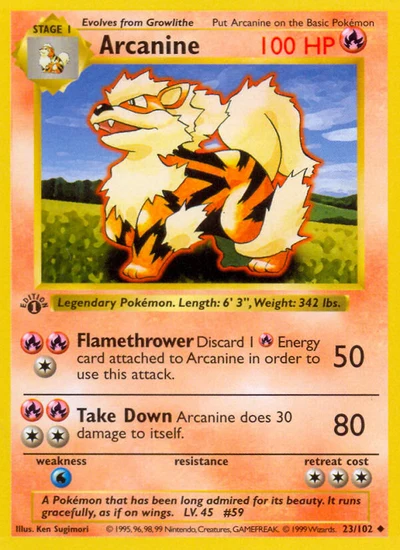 Arcanine – Base nr 023/102 (Standard)