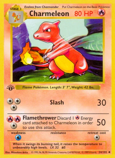 Charmeleon – Base nr 024/102 (Standard)