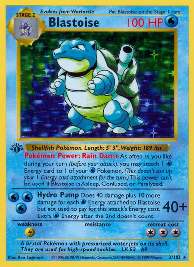 Blastoise – Base nr 002/102 (Standard)