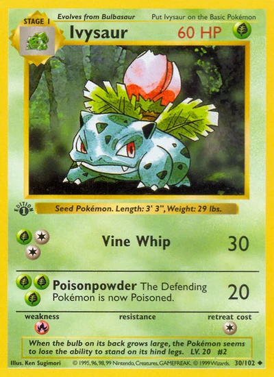 Ivysaur – Base nr 030/102 (Standard)