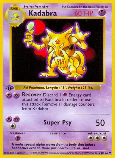 Kadabra – Base nr 032/102 (Standard)