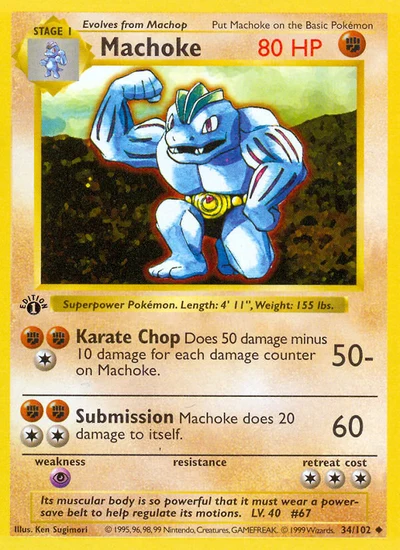 Machoke – Base nr 034/102 (Standard)