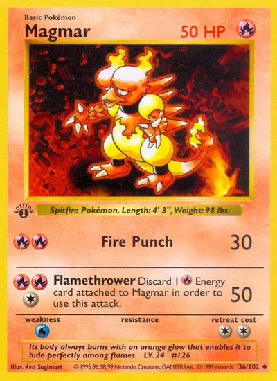 Magmar – Base nr 036/102 (Standard)
