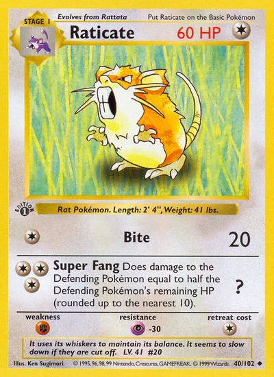 Raticate – Base nr 040/102 (Standard)