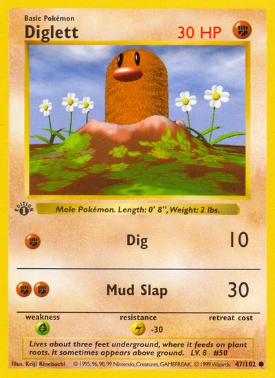 Diglett – Base nr 047/102 (Standard)