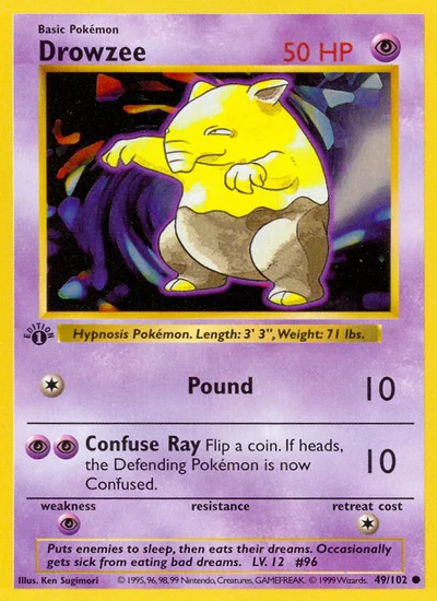 Drowzee – Base nr 049/102 (Standard)