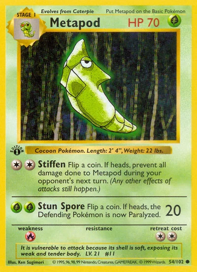 Metapod – Base nr 054/102 (Standard)