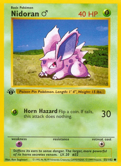 Nidoran ♂ – Base nr 055/102 (Standard)
