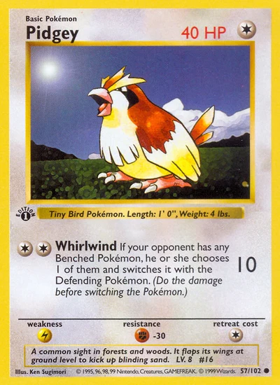 Pidgey – Base nr 057/102 (Standard)