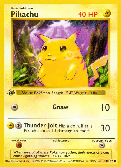 Pikachu – Base nr 058/102 (Standard)