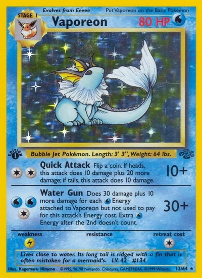 Vaporeon – Jungle nr 012/064 (Standard)