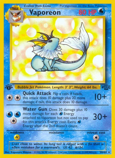 Vaporeon – Jungle nr 028/064 (Standard)