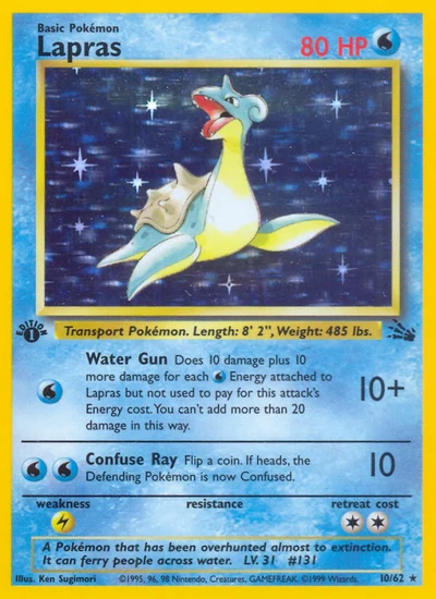 Lapras – Fossil nr 010/062 (Standard)