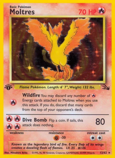 Moltres – Fossil nr 012/062 (Standard)