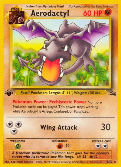 Aerodactyl – Fossil nr 016/062 (Standard)