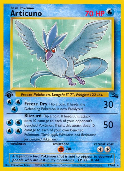 Articuno – Fossil nr 017/062 (Standard)