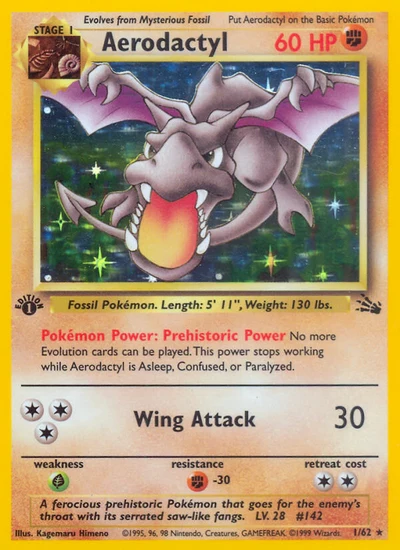 Aerodactyl – Fossil nr 001/062 (Standard)