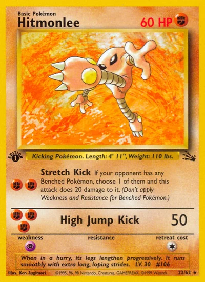Hitmonlee – Fossil nr 022/062 (Standard)