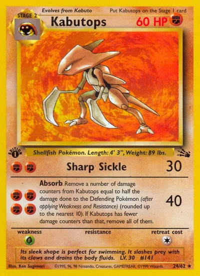 Kabutops – Fossil nr 024/062 (Standard)