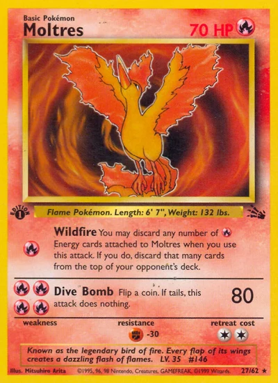 Moltres – Fossil nr 027/062 (Standard)