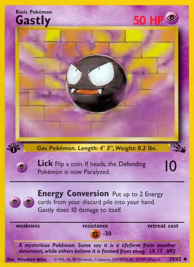 Gastly – Fossil nr 033/062 (Standard)