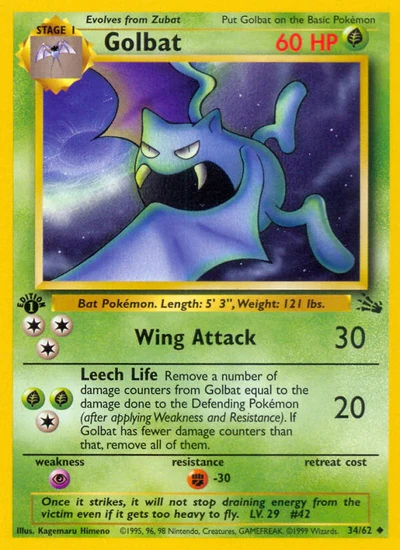 Golbat – Fossil nr 034/062 (Standard)