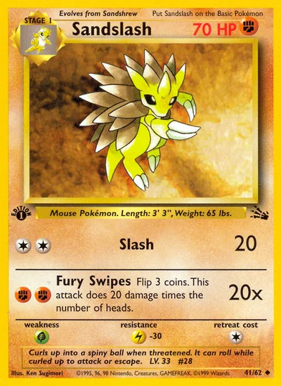Sandslash – Fossil nr 041/062 (Standard)
