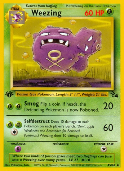 Weezing – Fossil nr 045/062 (Standard)