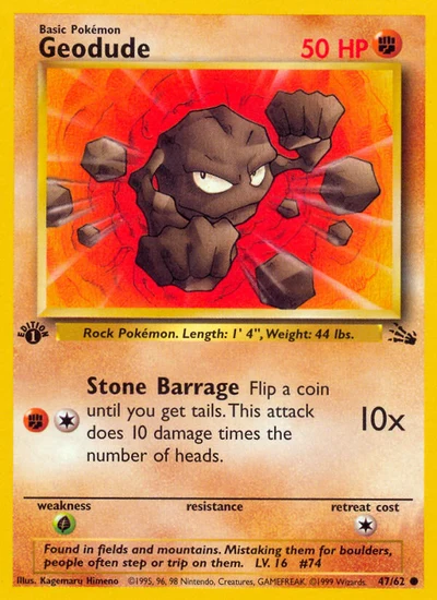 Geodude – Fossil nr 047/062 (Standard)
