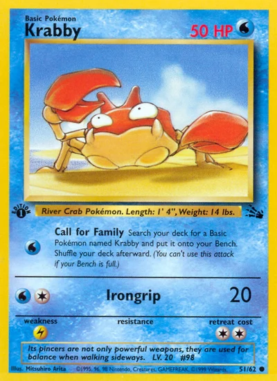 Krabby – Fossil nr 051/062 (Standard)