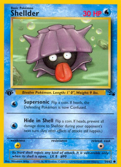 Shellder – Fossil nr 054/062 (Standard)