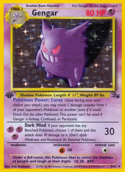 Gengar – Fossil nr 005/062 (Standard)