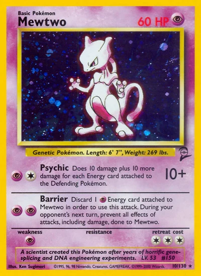 Mewtwo – Base Set 2 nr 010/130 (Standard)