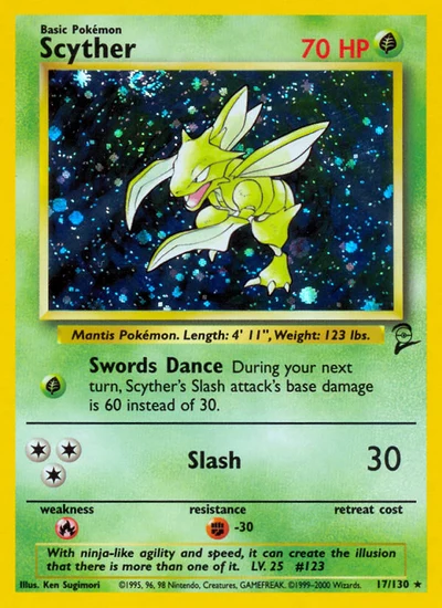 Scyther – Base Set 2 nr 017/130 (Standard)