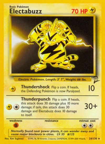 Electabuzz – Base Set 2 nr 024/130 (Standard)