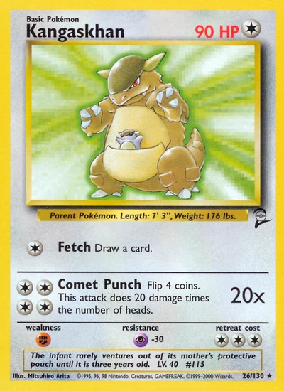 Kangaskhan – Base Set 2 nr 026/130 (Standard)