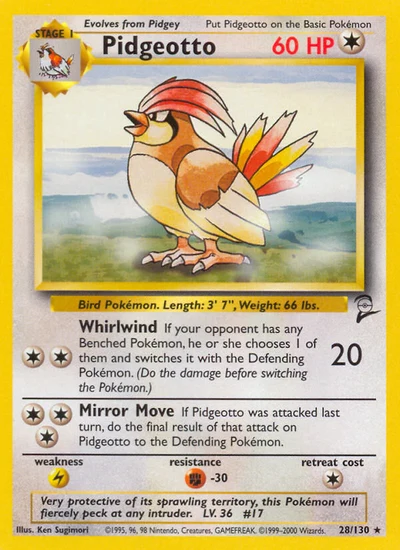 Pidgeotto – Base Set 2 nr 028/130 (Standard)