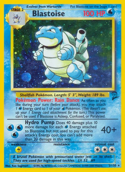 Blastoise – Base Set 2 nr 002/130 (Standard)