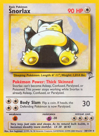 Snorlax – Base Set 2 nr 030/130 (Standard)
