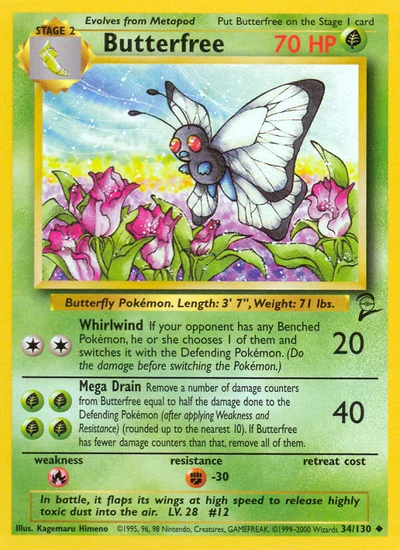 Butterfree – Base Set 2 nr 034/130 (Standard)