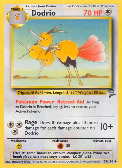 Dodrio – Base Set 2 nr 037/130 (Standard)