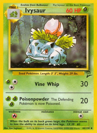 Ivysaur – Base Set 2 nr 044/130 (Standard)