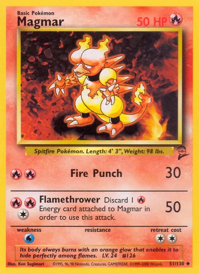 Magmar – Base Set 2 nr 051/130 (Standard)